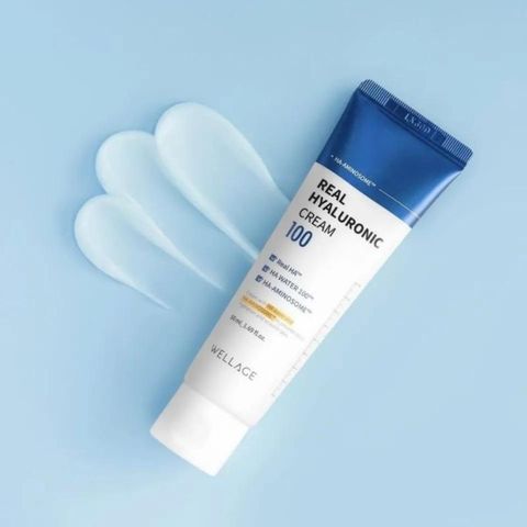 (80ml) Kem Dưỡng ẩm, Làm Dịu Da Wellage Real HYALURONIC 100 Cream Chính Hãng