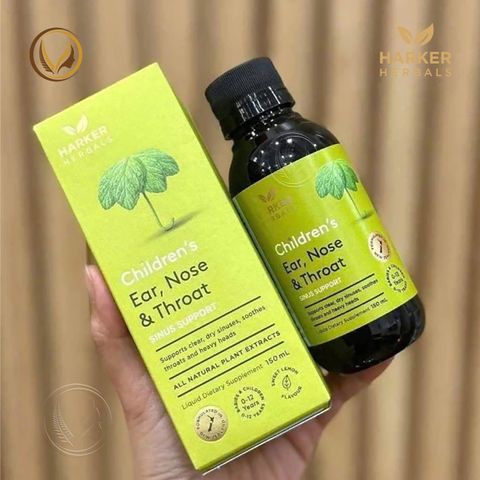 Siro Tai Mũi Họng cho bé thực phẩm bảo vệ sức khỏe HARKER HERBALS Children's Ear Nose & Throat 150ml