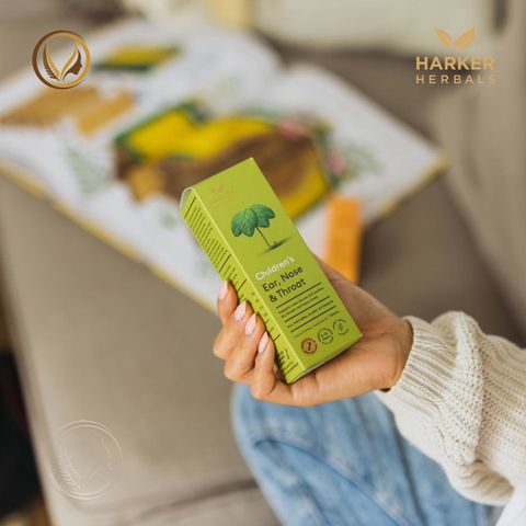 Siro Tai Mũi Họng cho bé thực phẩm bảo vệ sức khỏe HARKER HERBALS Children's Ear Nose & Throat 150ml