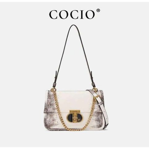 Túi xách nữ COCIO HiMaLayAn Dáng Kẹp Nách Sang Chảnh, Da Bò Cao Cấp