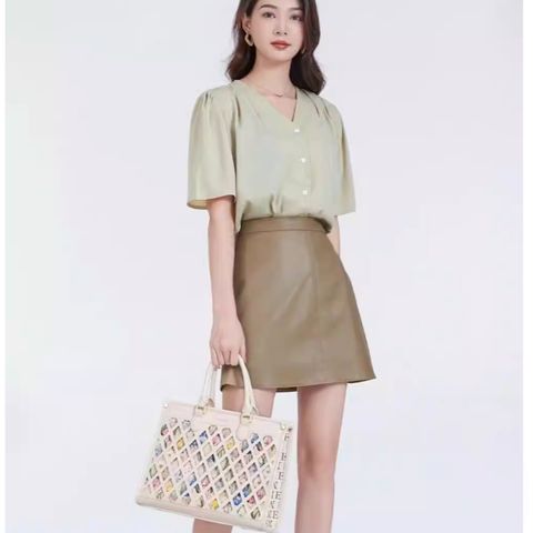 (Hàng V.I.P LIMITED - KHÔNG HỘP) - Túi xách Nữ MENGLISHA Dáng Công Sở Sang Trọng. Dễ phối đồ.