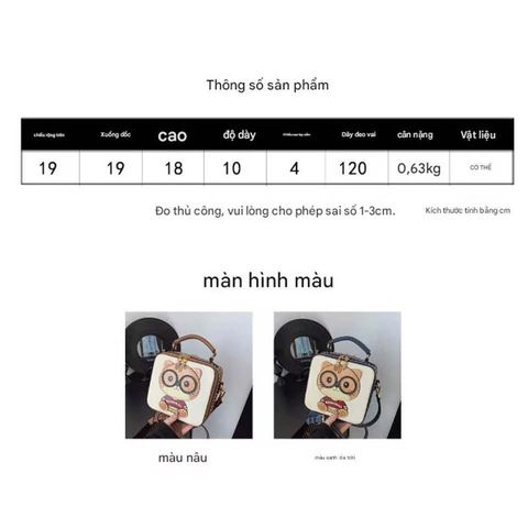 (BEIBAOBAO) - Túi hộp nữ beibaobao xách tay đeo chéo đi chơi dự tiệc hàng quảng châu cao cấp