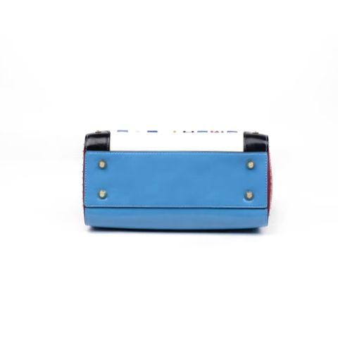 (EYETHEME CHÍNH HÃNG - M2846#) - Túi xách nữ kiểu retro phối màu dễ thương, chất liệu da phủ dầu sáp, thời tra