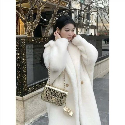Size 20 Da PU Kẻ Sọc Nữ Sling Túi Thường Ngày Khóa Dây Xích Túi Messenger Flap