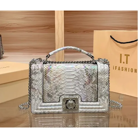 (HÀNG V.I.P ORDER) - Túi xách nữ chữ nhật size 22.5 thanh lịch sang trọng da rắn Xà Cừ