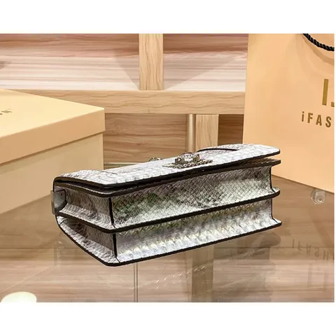 (HÀNG V.I.P ORDER) - Túi xách nữ chữ nhật size 22.5 thanh lịch sang trọng da rắn Xà Cừ