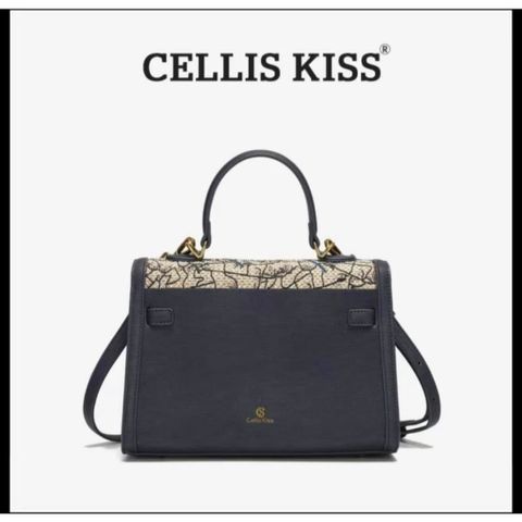 (Hàng V.I.P LIMITED) - Túi xách Nữ CELLIS KISS Chính Hãng dáng HM thêu tay thời thượng, size 26cm đựng được nhiêù đồ
