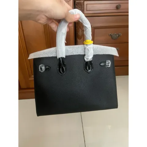 (HÀNG V.I.P ORDER - LIMITED) - Túi cầm tay Nữ dạng H.M Phong cách mới da thật đính pha lê kim cương size 30