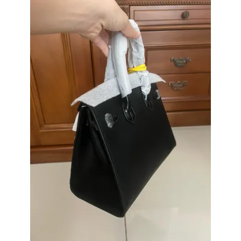 (HÀNG V.I.P ORDER - LIMITED) - Túi cầm tay Nữ dạng H.M Phong cách mới da thật đính pha lê kim cương size 30