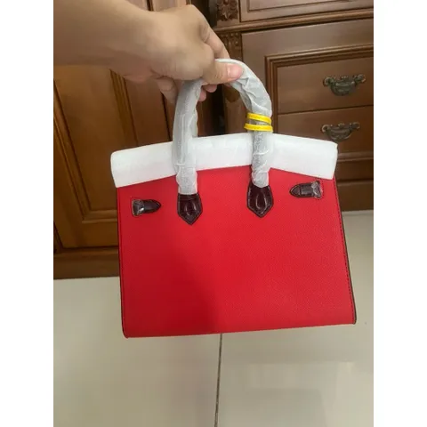 (HÀNG V.I.P ORDER - LIMITED) - Túi cầm tay Nữ dạng H.M Phong cách mới da thật đính pha lê kim cương size 30