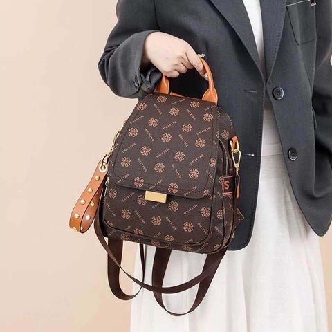 Balo Nữ Thời Trang DEIZUA Cao Cấp Chất Da PU Xịn Xò SIZE TRUNG