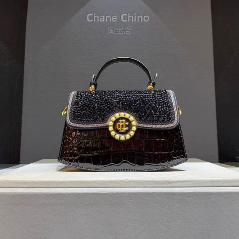 (HÀNG CAO CẤP) Túi xách nữ dáng thuyền IT Fashion cao cấp nội địa Trung sang chảnh thanh lịch đính đá lấp lánh
