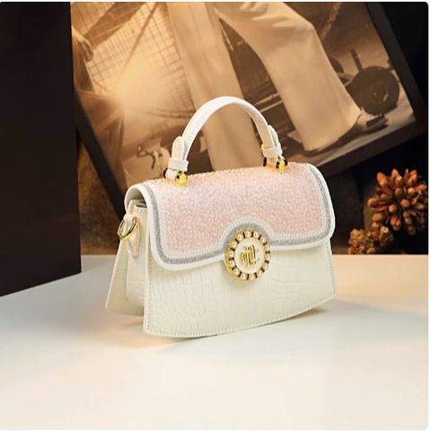 (HÀNG CAO CẤP) Túi xách nữ dáng thuyền IT Fashion cao cấp nội địa Trung sang chảnh thanh lịch đính đá lấp lánh