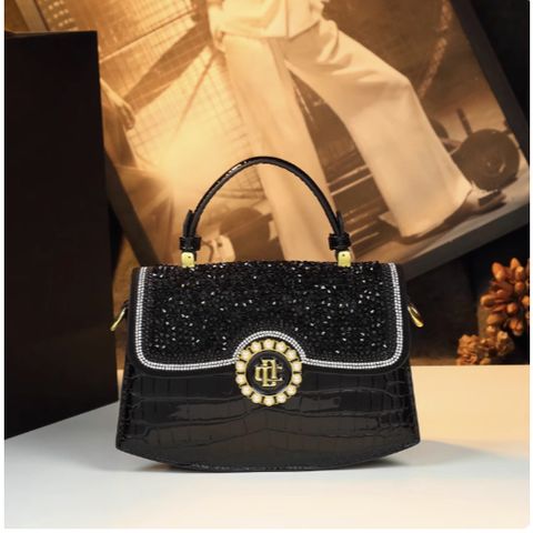 (HÀNG CAO CẤP) Túi xách nữ dáng thuyền IT Fashion cao cấp nội địa Trung sang chảnh thanh lịch đính đá lấp lánh