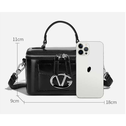 (VIP ORDER LIMITED) - Cốp ĐEN VALEN.T.INO Da Thật Nhỏ cầm tay, đeo chéo THANH LỊCH