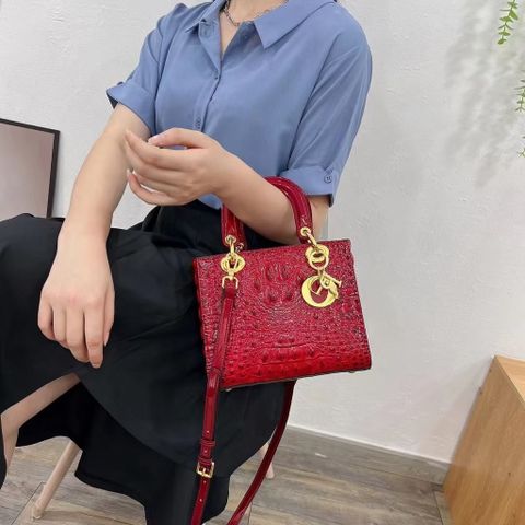 (HÀNG CAO CẤP) (Túi Xách Nữ Da Cá Sấu QC) - D.R Cao Cấp Size 22, Túi đeo chéo Da Cá Sấu Sang trọng