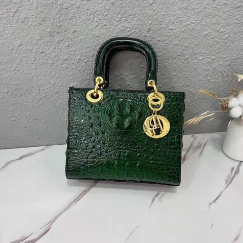 (HÀNG CAO CẤP) (Túi Xách Nữ Da Cá Sấu QC) - D.R Cao Cấp Size 22, Túi đeo chéo Da Cá Sấu Sang trọng