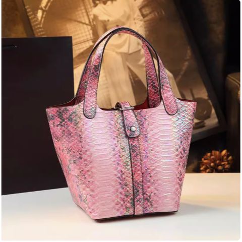 (HÀNG V.I.P ORDER) - Túi xách Nữ dáng trụ size 25 sang trong da rắn Xà Cừ 3 màu