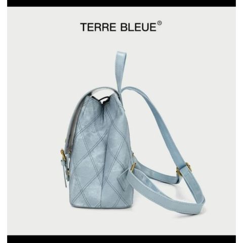 (LIMITED ORDER) - Balo Nữ TERRE BLEUE, Chất Liệu Da, Phù Hợp Đi Chơi Dạo Phố
