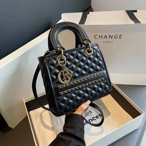 (HÀNG VIP) - Túi đii-ô charm. dáng vuông size chuẩn hãng