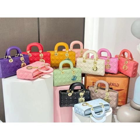 (FULL BOX/ NO BOX) - Túi Đì ô lì Ngang size 25 chuẩn hàng
