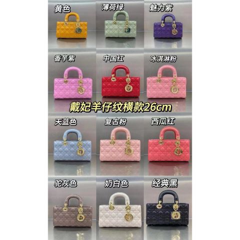 (FULL BOX/ NO BOX) - Túi Đì ô lì Ngang size 25 chuẩn hàng