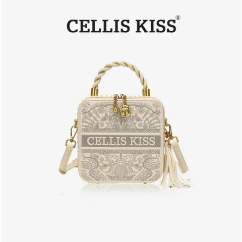 (Hàng V.I.P LIMITED - FULLBOX HÃNG) - Túi xách nữ CELLIS KISS Thời Thượng, Trang Nhã, Dễ Phối Đồ. Màu Be Bag