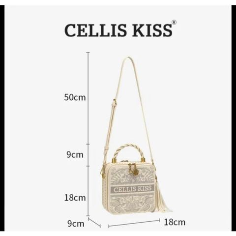 (Hàng V.I.P LIMITED - FULLBOX HÃNG) - Túi xách nữ CELLIS KISS Thời Thượng, Trang Nhã, Dễ Phối Đồ. Màu Be Bag
