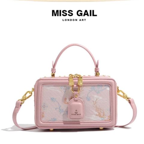 (Hàng V.I.P LIMITED) - Túi xách Nữ MISS GAIL Hộp Chữ Nhật Dễ Thương Hồng Nhẹ Nhàng