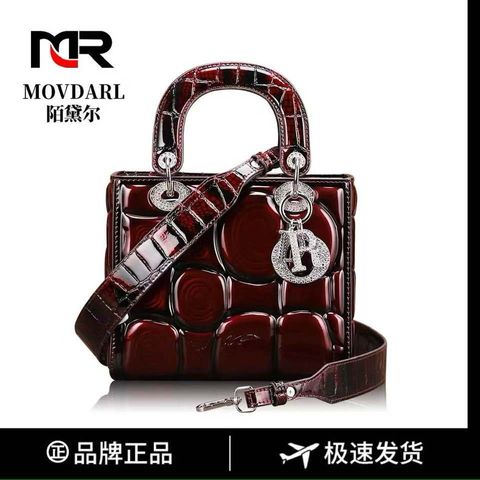(HÀNG VIP LIMITED) - Retro Da Thật Chính Hãng Châu Âu Mỹ Xuyên Biên Giới Thời Trang Di Động Túi Diana Nữ 2024 Cao Cấp