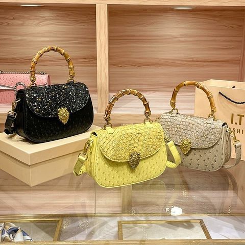 (HÀNG V.I.P ORDER) - Retro Da Tre Túi Xách Nữ 2024 Phong Cách Mới Niche Thời Trang Một Vai Messenger Túi Nhỏ