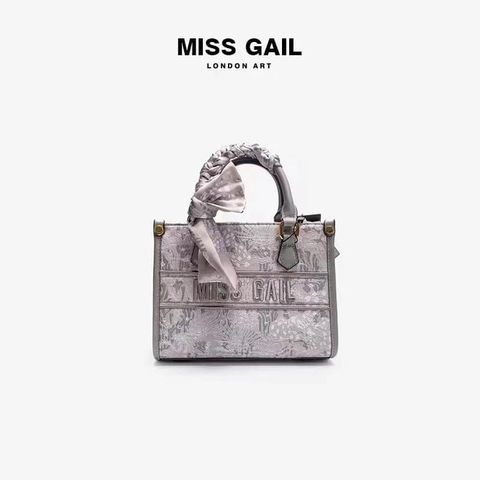 (Hàng V.I.P LIMITED) - Túi tote thêu hoa 2 MÀU tinh tế MISS GAIL sang chảnh tặng dây buộc nơ