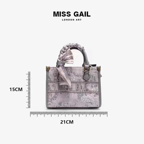 (Hàng V.I.P LIMITED) - Túi tote thêu hoa 2 MÀU tinh tế MISS GAIL sang chảnh tặng dây buộc nơ