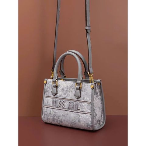 (Hàng V.I.P LIMITED) - Túi tote thêu hoa 2 MÀU tinh tế MISS GAIL sang chảnh tặng dây buộc nơ