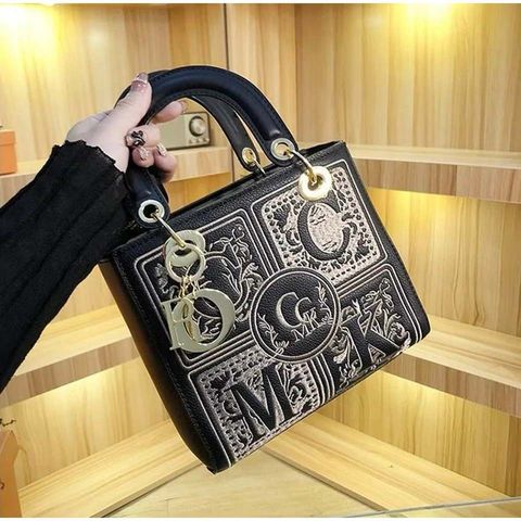 Túi đeo vai cổ điển xu hướng Size 20 thời trang mới dạng thêu, túi xách cao cấp túi đeo chéo một bên vai