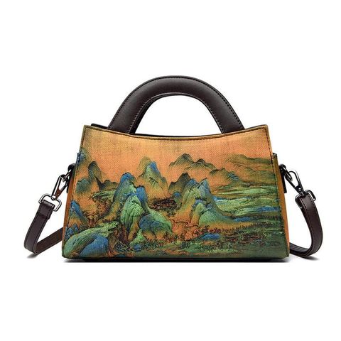 (HÀNG ĐẸP) - Túi xách Retro Size 28 ĐỦ MÀU - Thơm Mây Sợi Phong Cách Dân Tộc Mới Sườn Xám