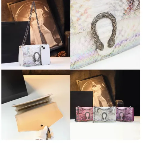 (HÀNG V.I.P) - Túi đeo vai họa tiết Đầu rồng Xà Cừ Nhiều Màu Size 23