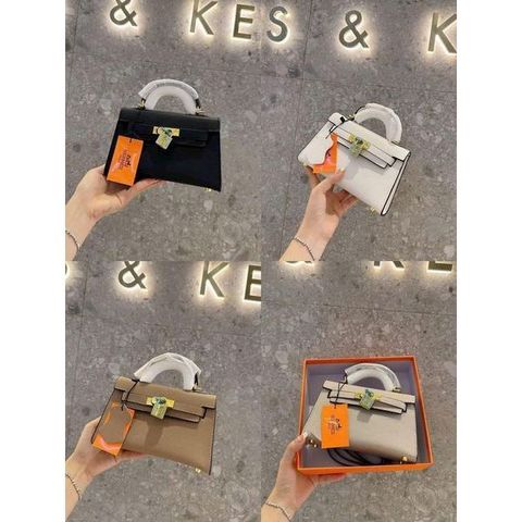 (FULL BOX/ NO BOX) - Khóa Vàng - Túi xách Nữ da xước khóa vàng tag size 19 đủ màu