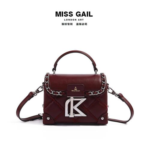 (Hàng V.I.P LIMITED) - Túi MISS GAIL thiết kế thêu hộp, Kết cấu cao cấp Thiết kế đặc biệt