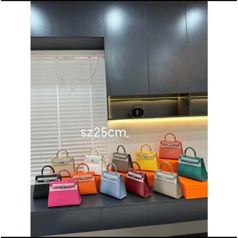 (FULL BOX/ NO BOX Size 25) - Túi xách Nữ KHÓA BẠC không dập hãng
