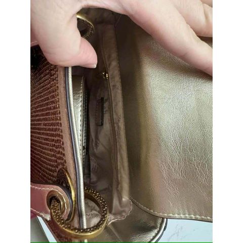 (LIMITED) - Túi xách Nữ dáng vuông đính Kim Tuyến Vàng Size 20 Sang Trọng