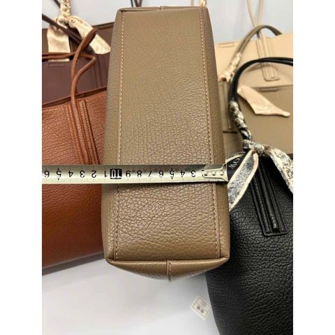 Túi xách nữ công sở da bò 7 màu tặng kèm nơ size 30, đựng vừa giáo án, A4