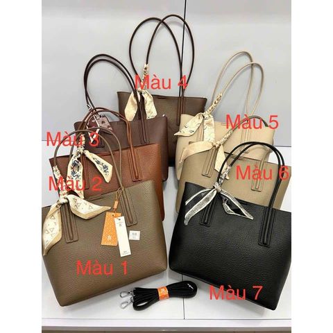 Túi xách nữ công sở da bò 7 màu tặng kèm nơ size 30, đựng vừa giáo án, A4