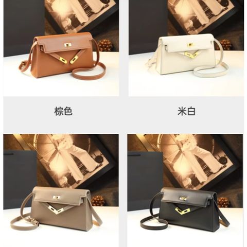 Túi Đeo Vai Nữ Size 25 K.Vàng Da Lì Phong Cách Hiện Đại - Hàng QCCC