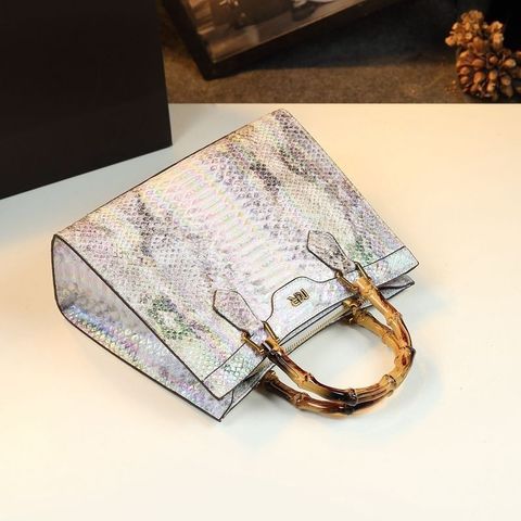 (VIP ORDER - LIMITED) - Modal Túi da tre Họa tiết Python túi tote nhẹ Sang trọng Cao Cấp