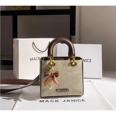 (MACK JANICE) - Túi đeo vai di động màu sắc tương phản thời trang xinh xắn