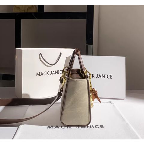 (MACK JANICE) - Túi đeo vai di động màu sắc tương phản thời trang xinh xắn