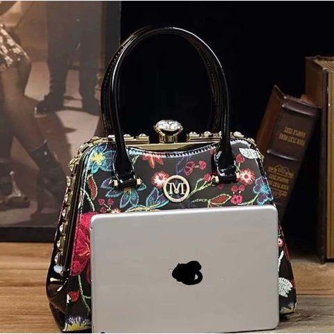 (VIP ORDER) - Túi đeo chéo LAMSED Túi xách dạ tiệc Túi đeo chéo cốp bóng in hoa họa tiết sang trọng