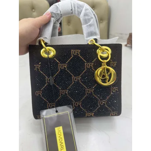 (Hàng V.I.P MOVDARL) - Túi Xách Dự Tiệc Thiết Kế Mới Đính Mặt Đá Phong Cách Phương Tây Dành Cho Nữ