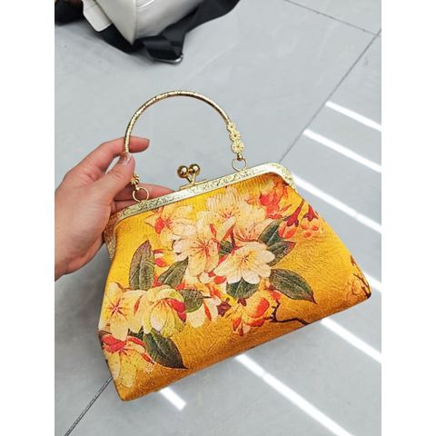 (Hàng QCCC) - Cốp đi tiệc hình hoa 3D sang trọng, đựng vừa điện thoại